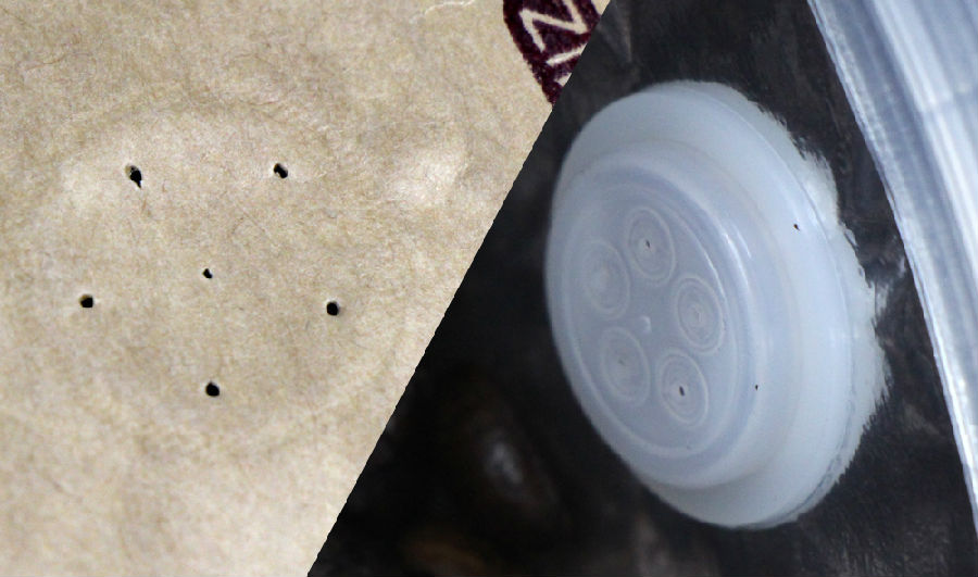 Flachboden Kraftpapierbeutel mit vale