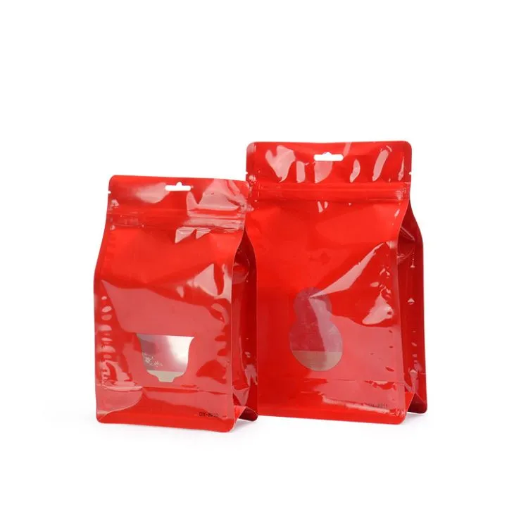 Aluminiumfolie Boxpouch mit Fenster