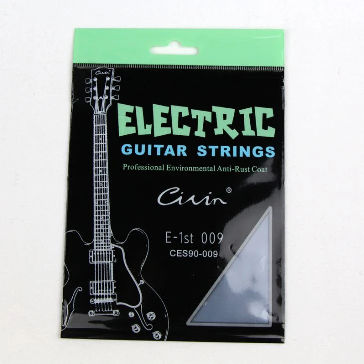 OPP Autohesion Tasche mit plane Loch für Gitarre String Verpackung