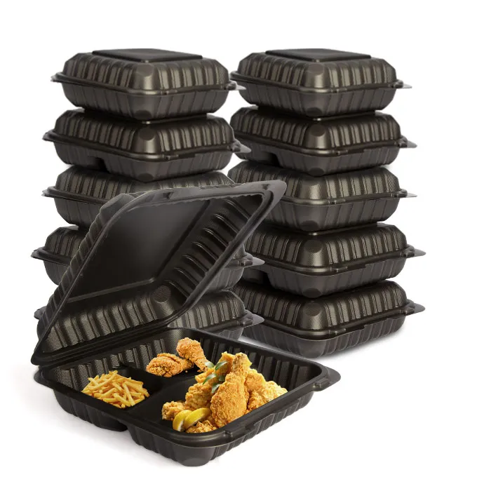 Herausnehmbare Kunststoffbehälter mit 3 Fächern