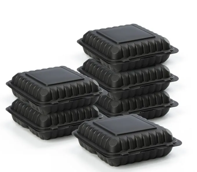 9-Zoll-Take-Away-Box mit 3 Fächern