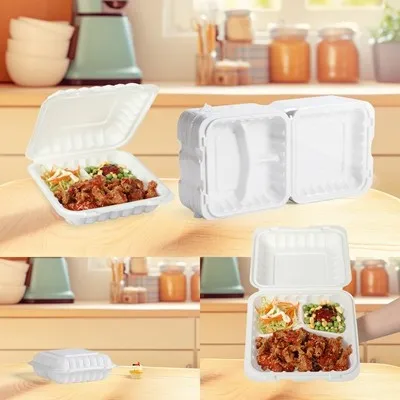 White To-go Containers